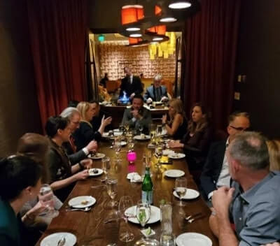 Dinner with friends at GFSI