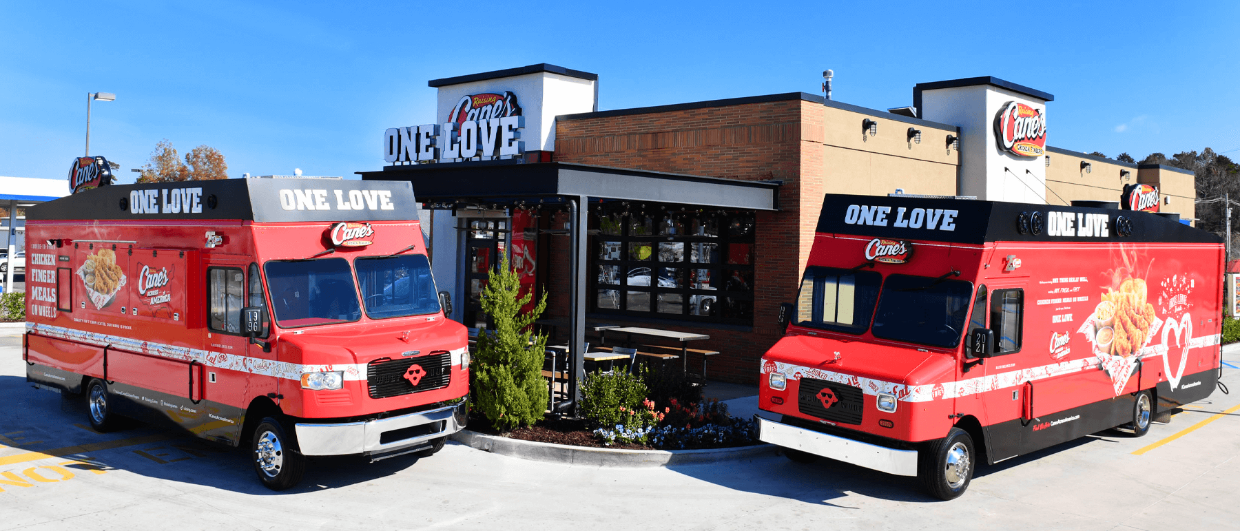 Raising Cane's with food vans